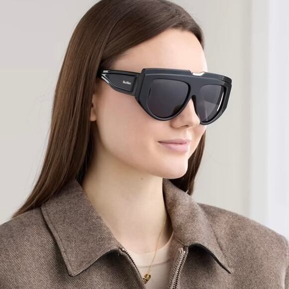 New, MAXMARA Sunglasses Orsola MM0083 01A Authentic - Picture 7 of 14